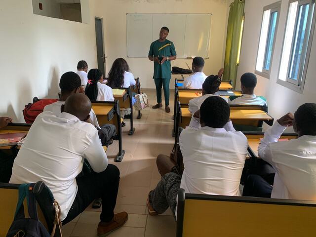 Lecture in the classroom